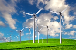 Windenergie - Windkraftanlage - Alternative Energiequelle